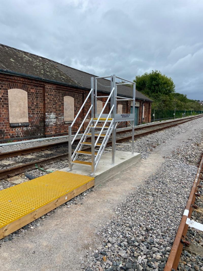 Fixed and Bolted Access Platform with GRP Walkway